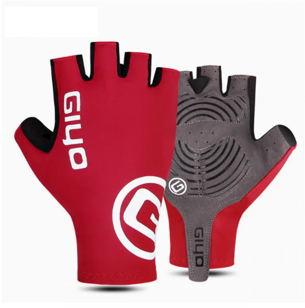 Fingerless Cycling Gloves S, Red