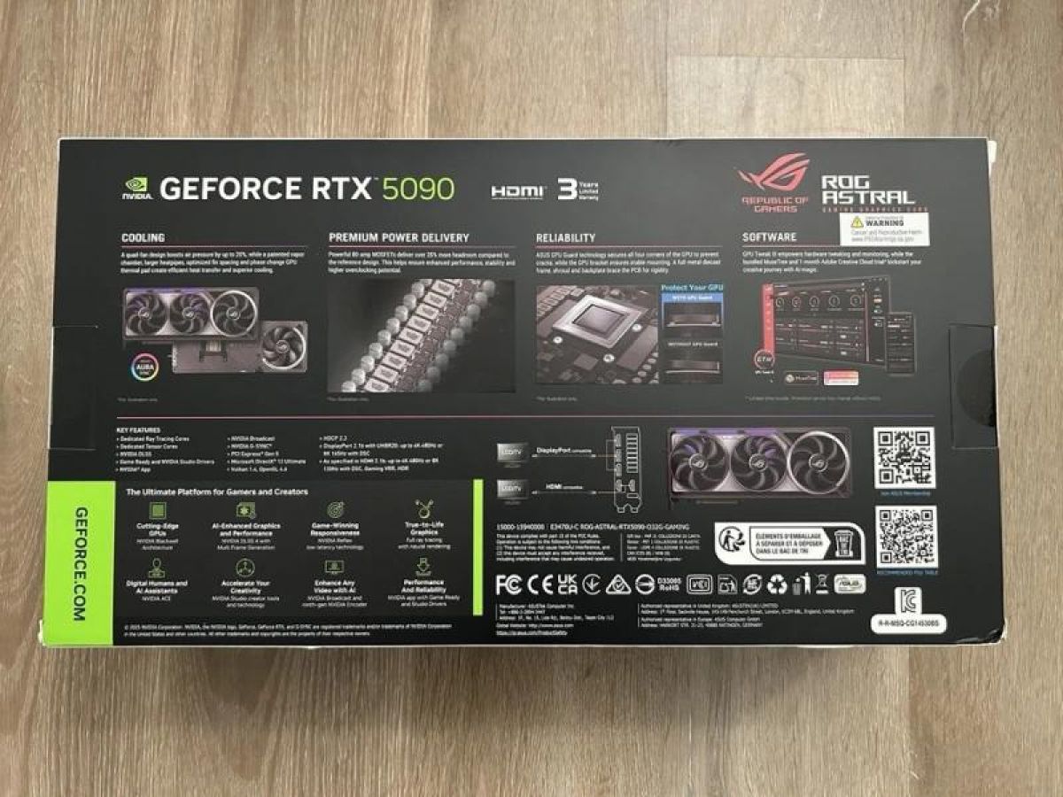 ASUS TUF GeForce RTX 5090 32GB OC PCI-e 5.0 GDDR7 Gaming Graphics Card