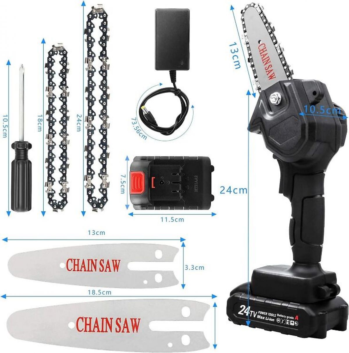 Mini Chainsaw with Battery