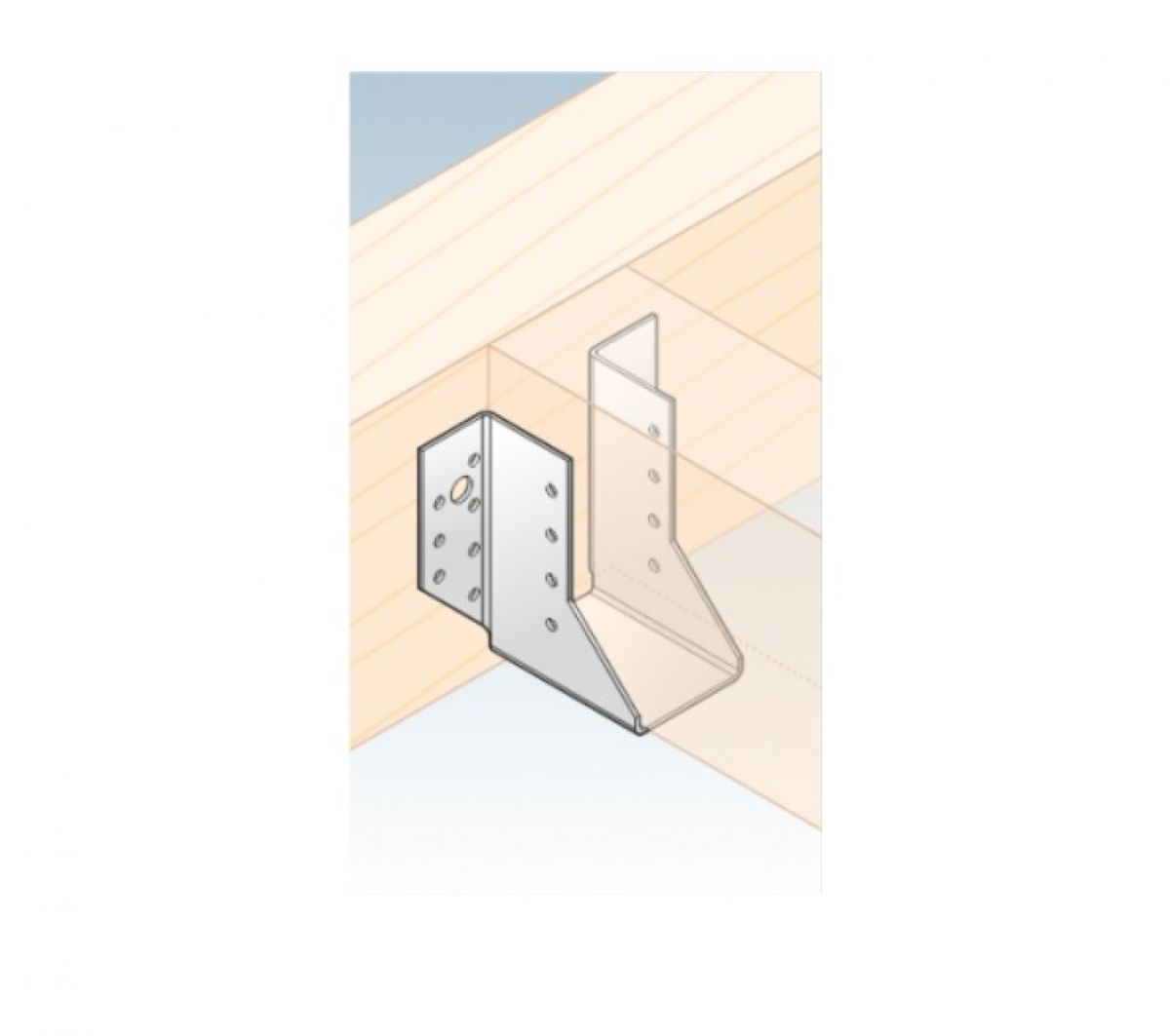 Joist hanger WB11 51x135x75x2,0 mm DOMAX