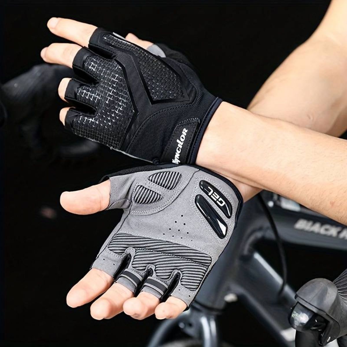 Cycling Fingerless Gloves, M