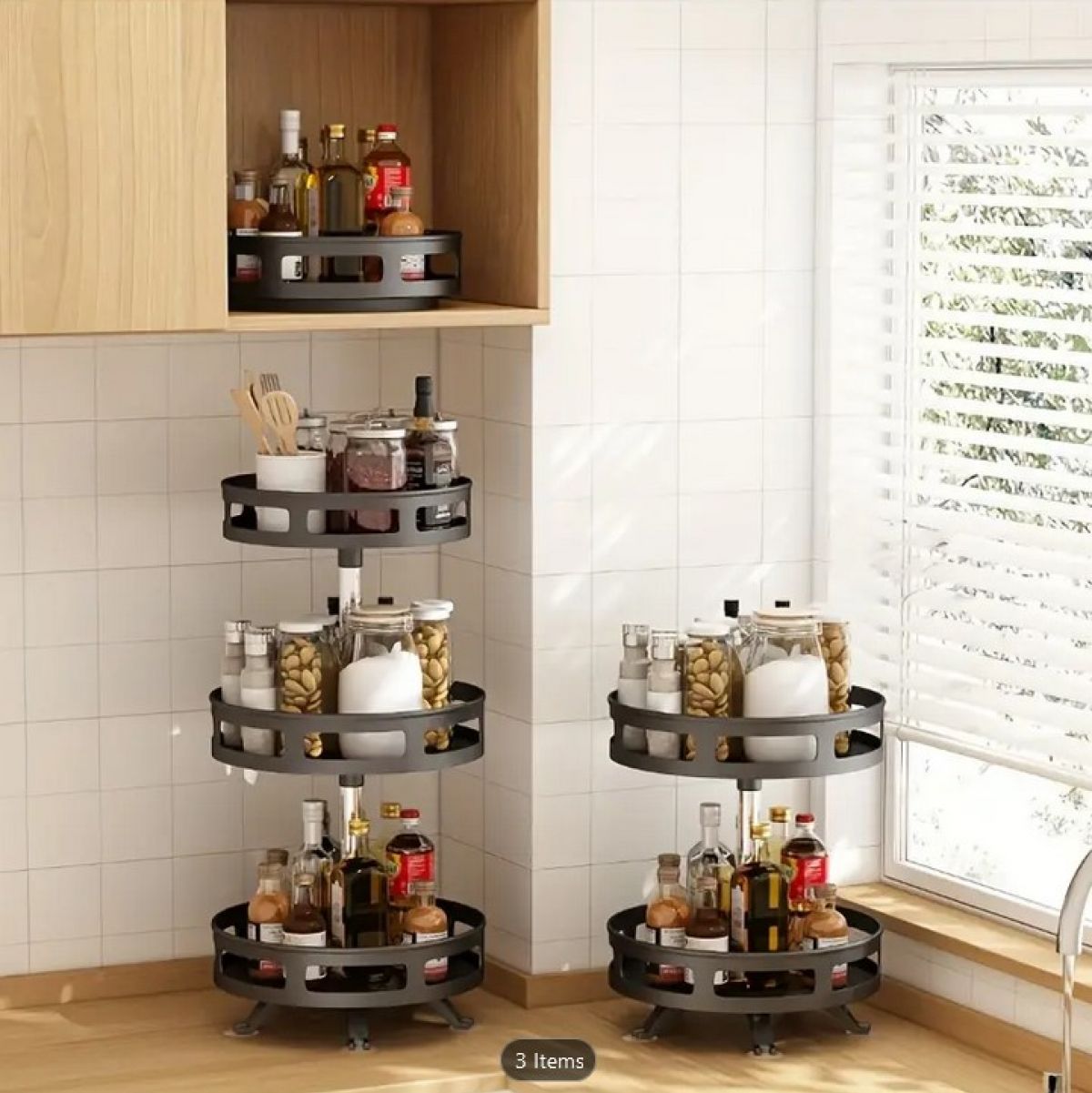 3-tier kitchen spice rack