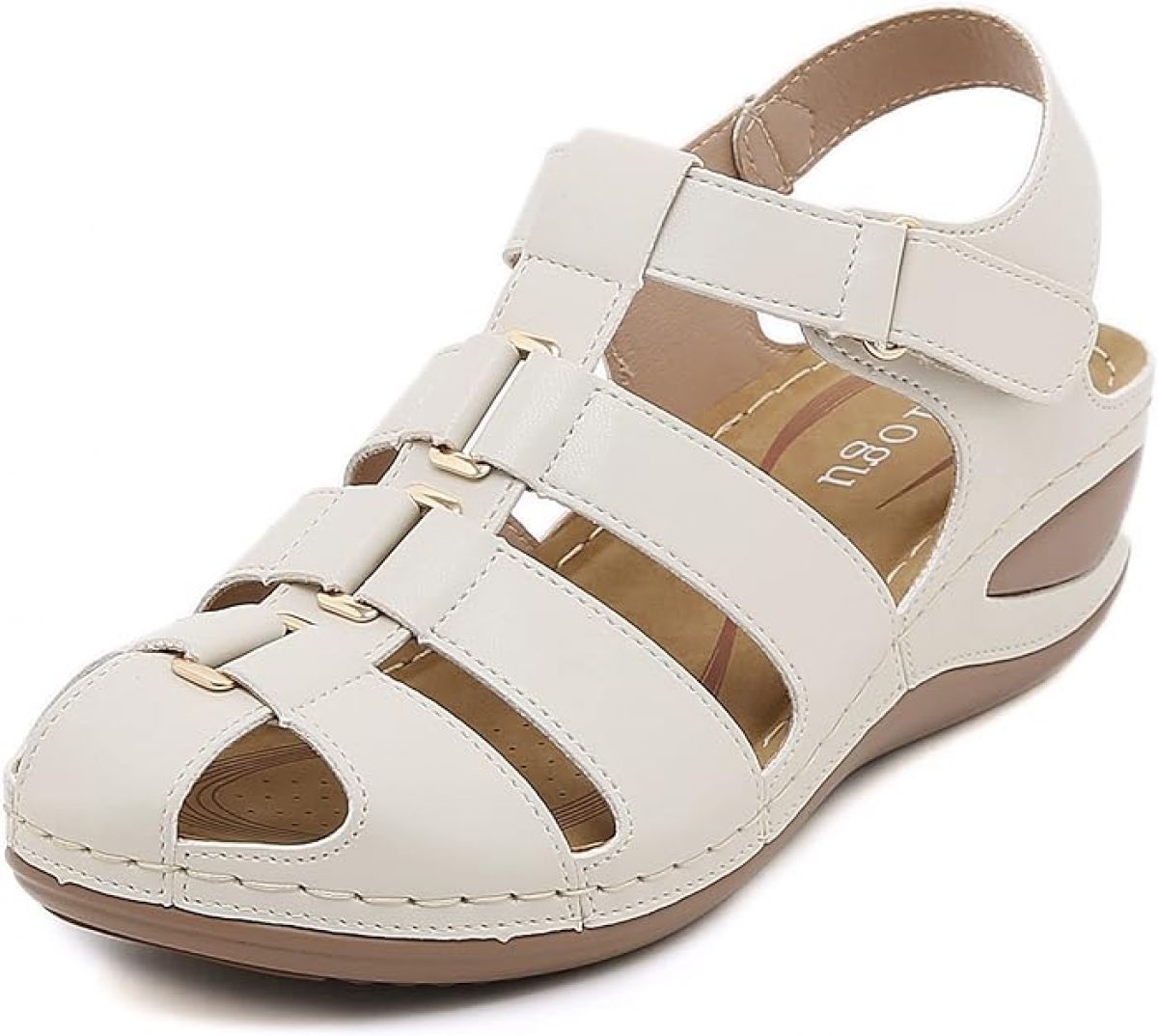 Fogoin Women Sandals White 37