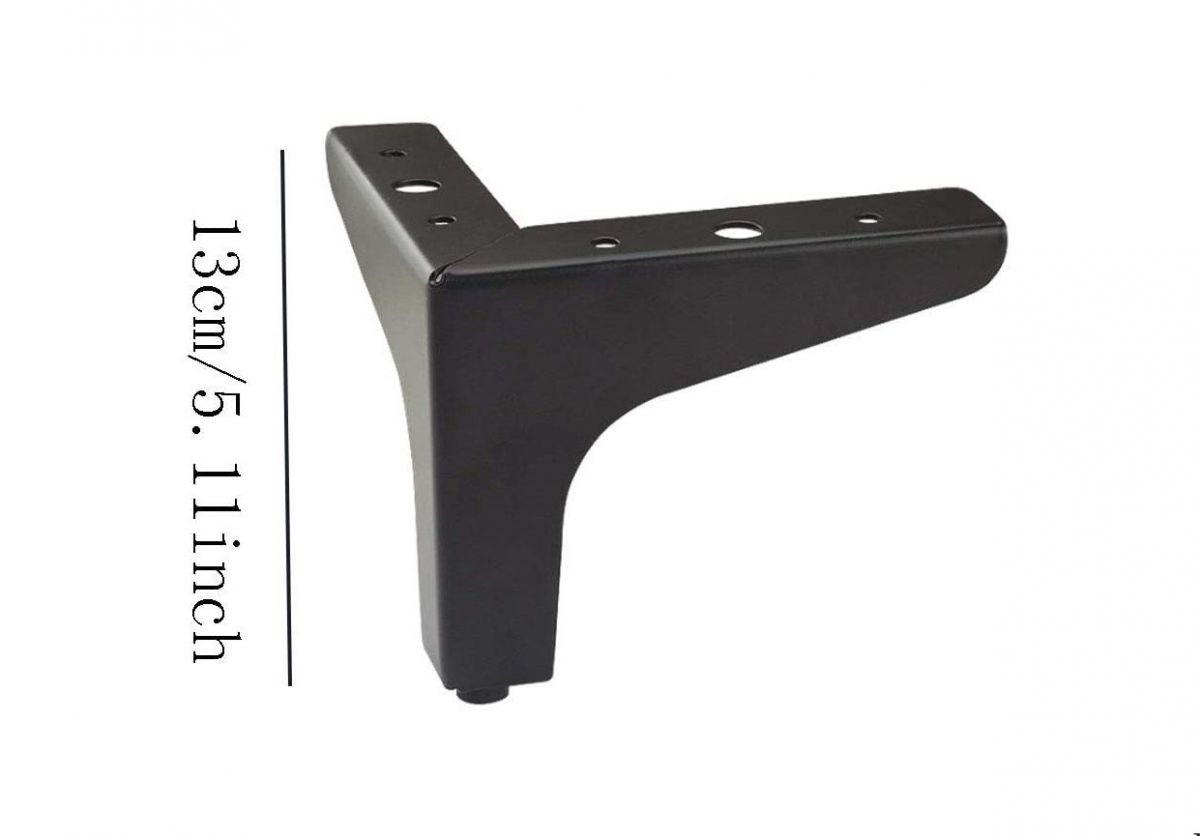 Metal legs (4 pcs.) for a table, cabinet, bedside table, sofa, furniture.