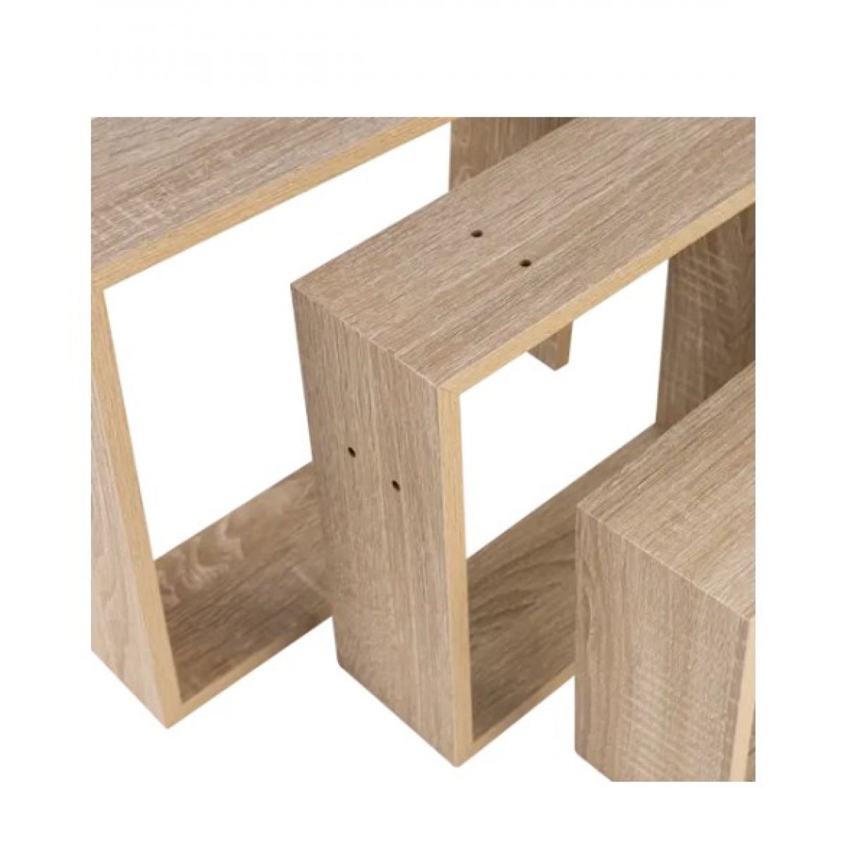 Set of 3 shelves, oak