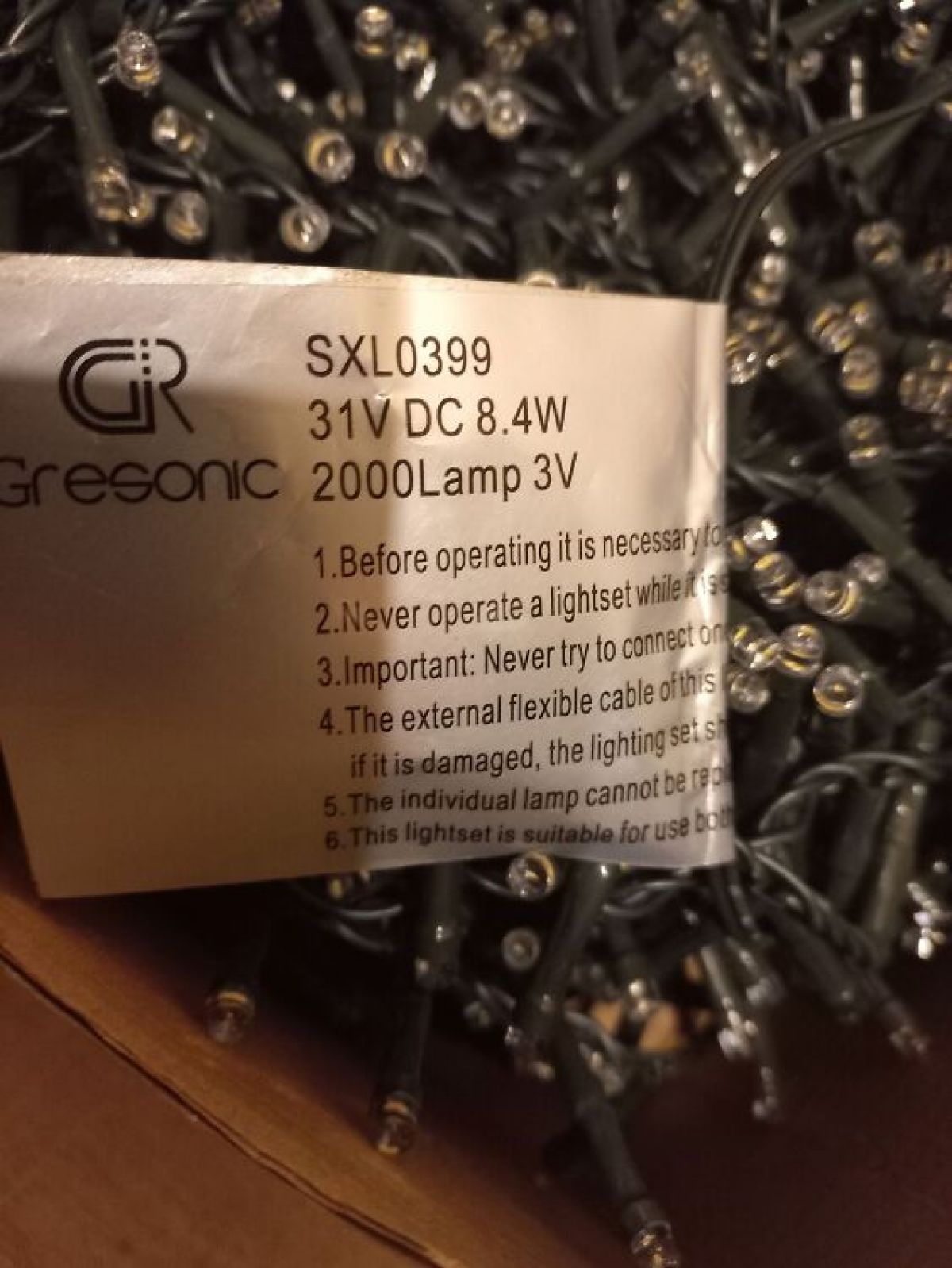 Гирлянда Gresonic 2000 LED, 40 м