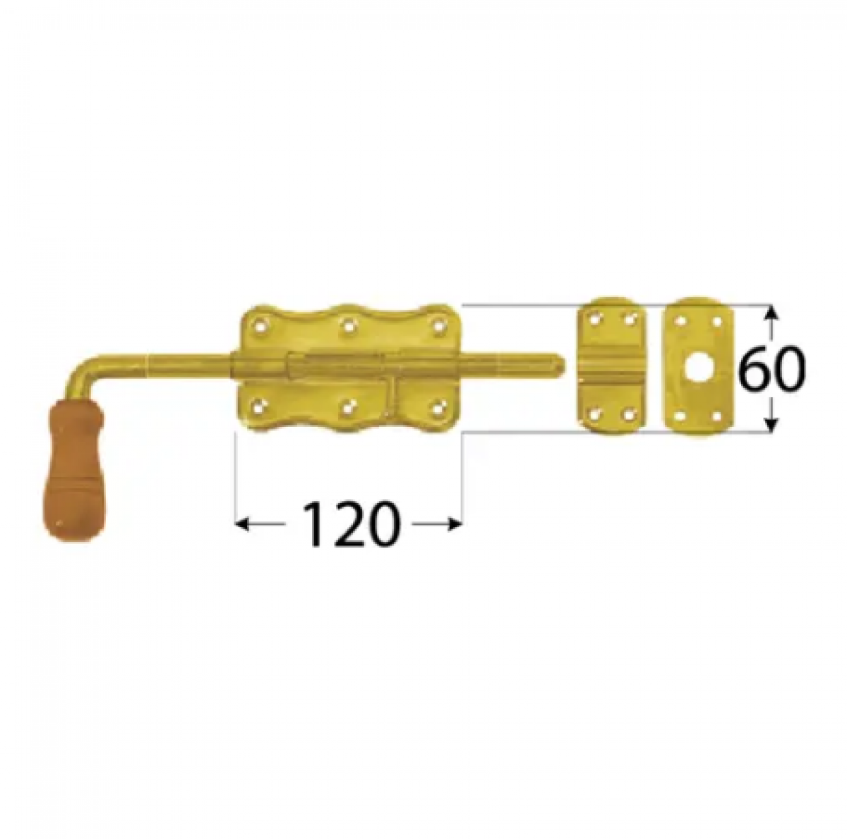 WRG120 Door latch 120×60×1.3 mm