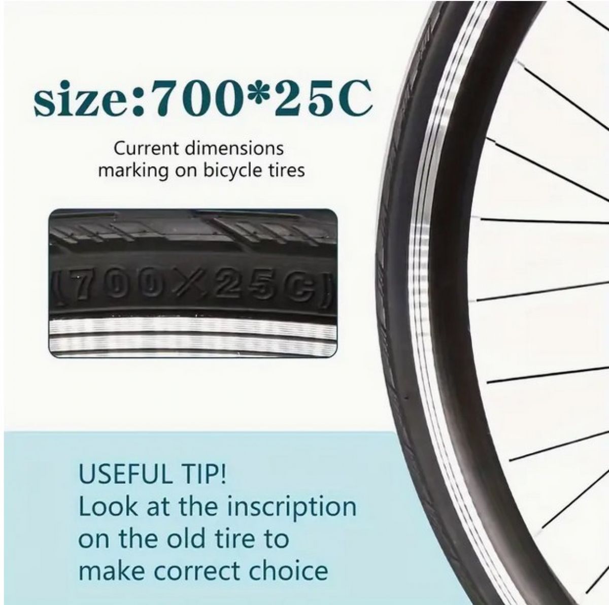 Bicycle tire 700×25 C