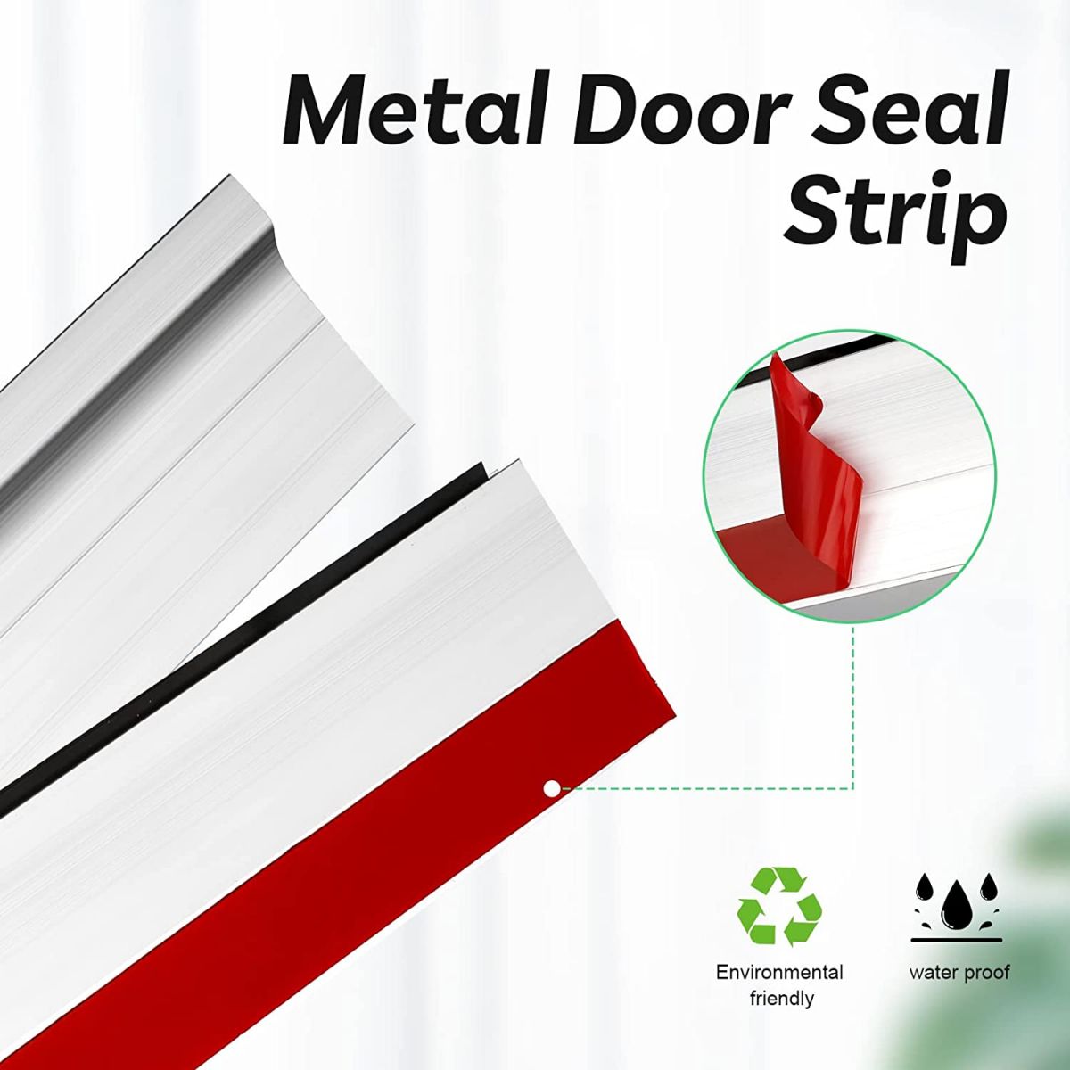 Metal Door Bottom Seal, 4 x 28 cm