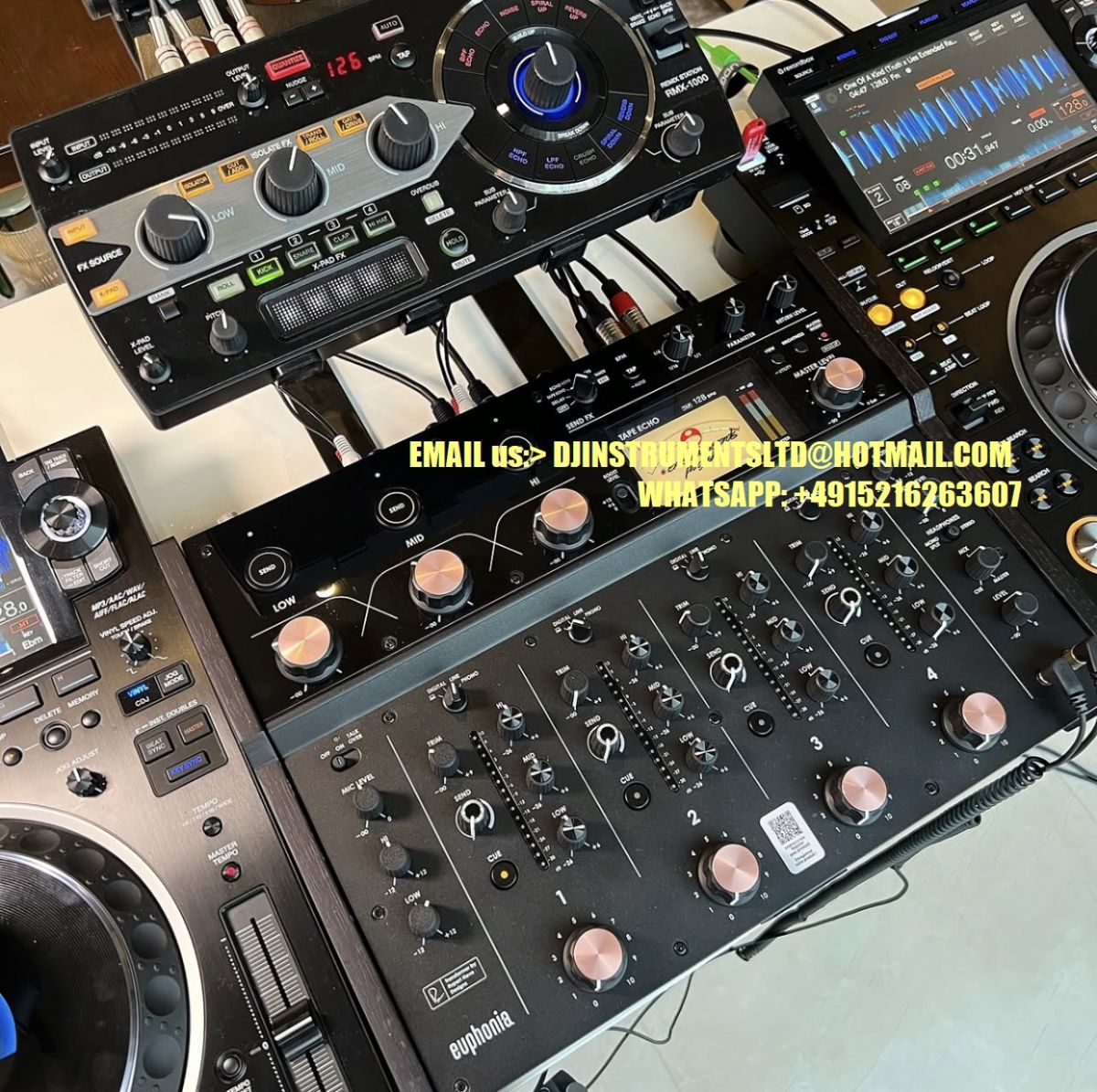 Новые 2x AlphaTheta CDJ-3000X, EUPHONIA, Pioneer CDJ-3000, Pioneer DJM-A9, Pioneer DJM-V10-LF, Pioneer DJM-S11, Pioneer DJM-V10, Pioneer DJM-Tour1, Pioneer CDJ-Tour1