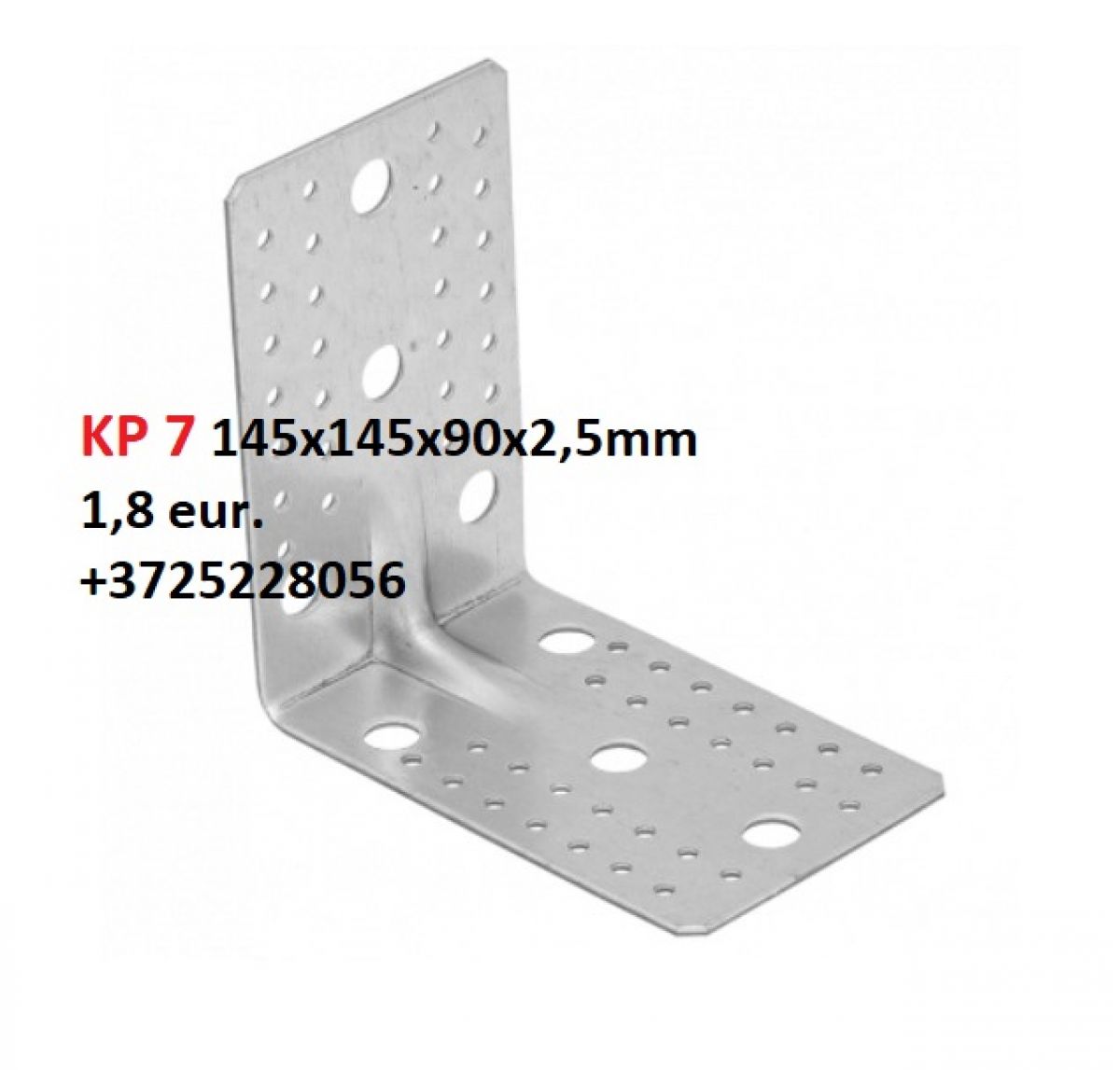 KP1 - Reinforced angle bracket 90x90x65x2,5 mm