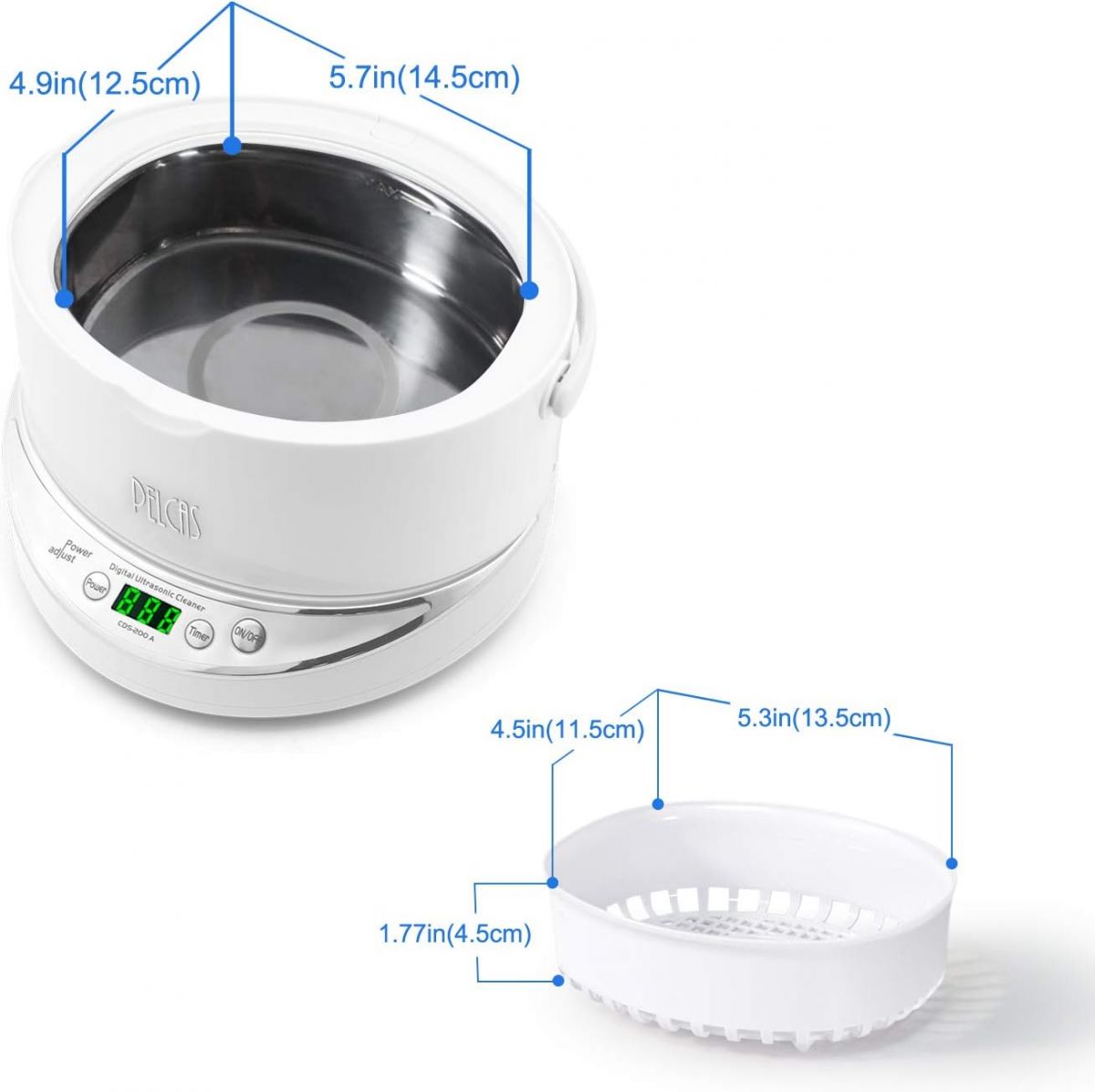 PELCAS Ultrasonic Cleaner 750 ml 