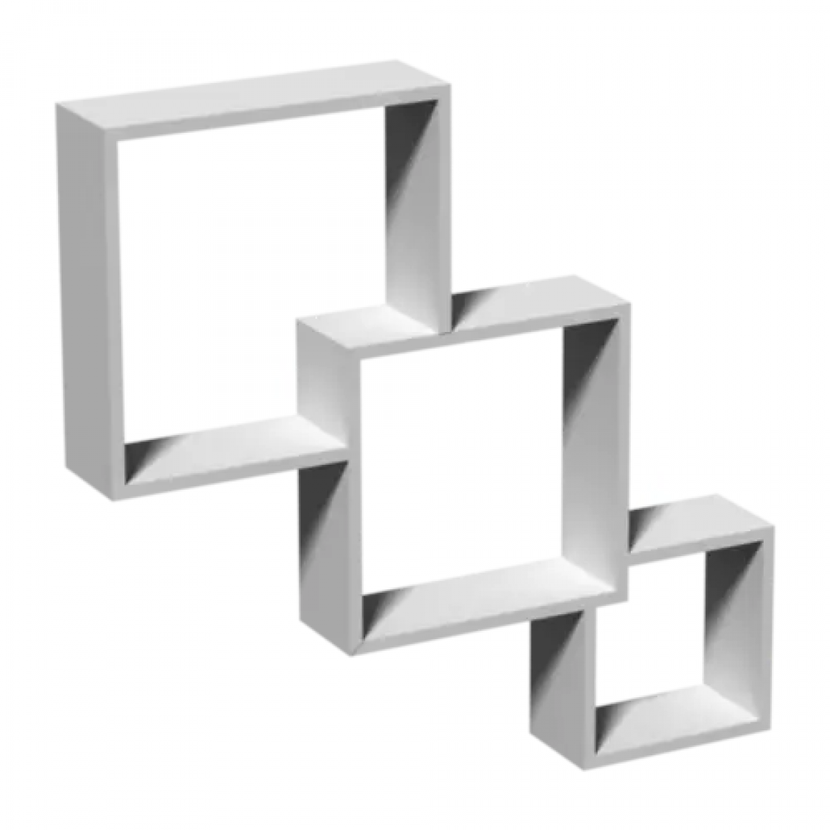 Wall Shelf Set FIS1 White 320/280/200 mm DOMAX