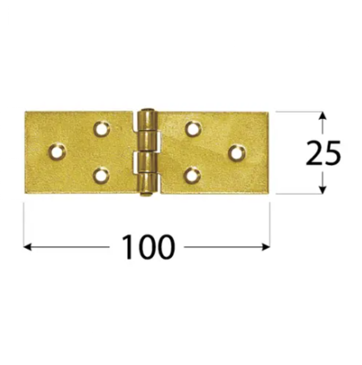 Z 100 a End hinge 100x25x1.5mm 