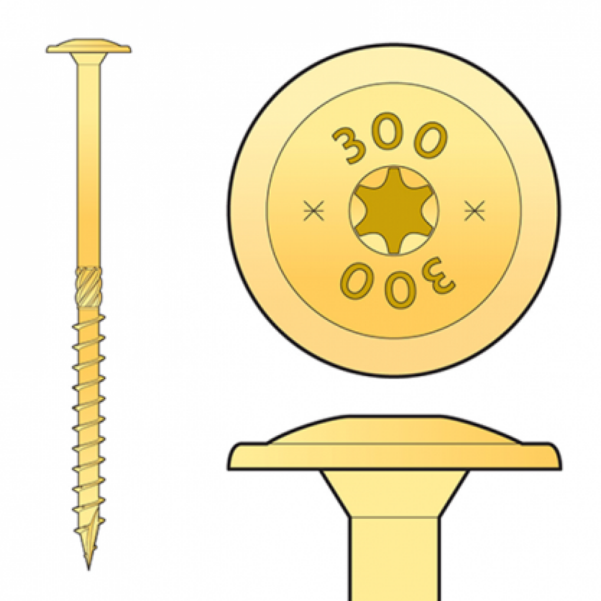 CT 8×260 50 tk/pakk TORX T40