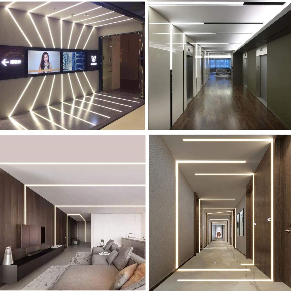 Aluminum profile for LED strip 6 x 1 m