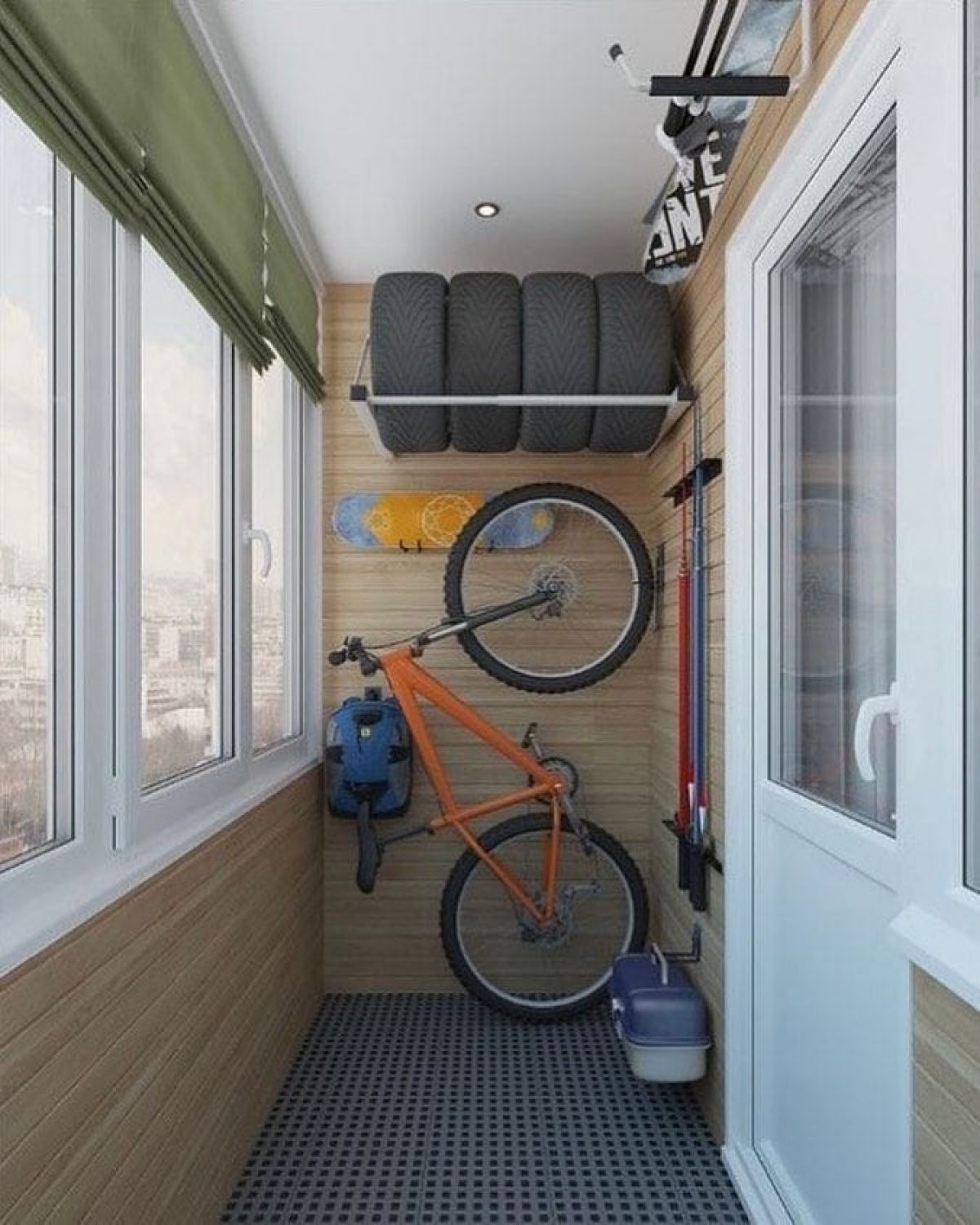 Используй балкон для отдыха, а не для хранения