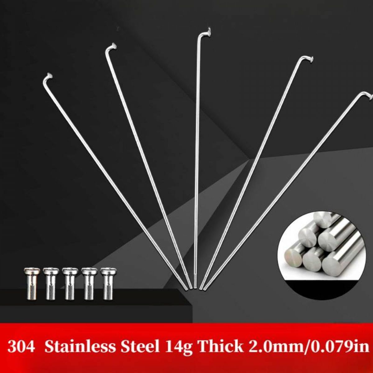 Bicycle spokes 261mm, 12pcs