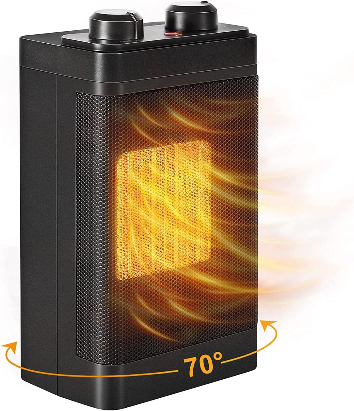 Portable Electric Space Heater with Thermostat 1500 W