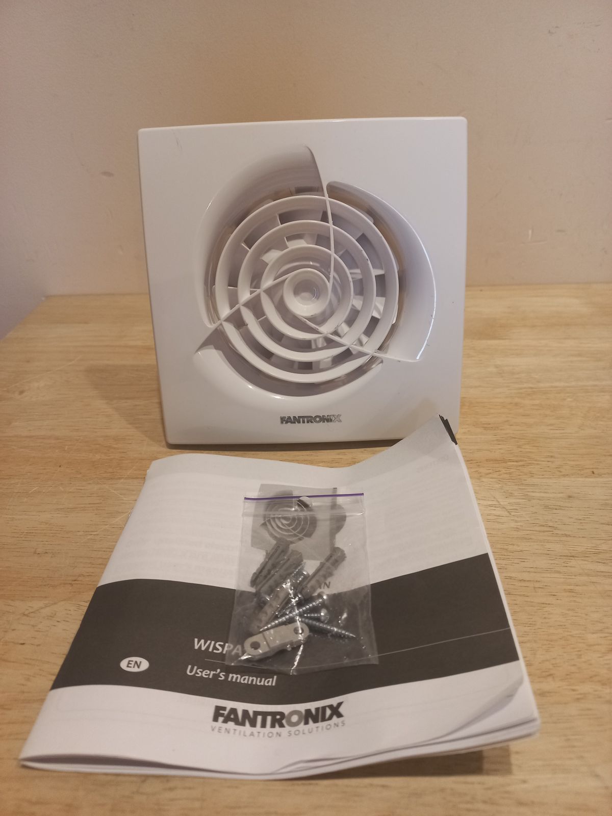 Ventilaator FANTRONIX 100 mm, valge