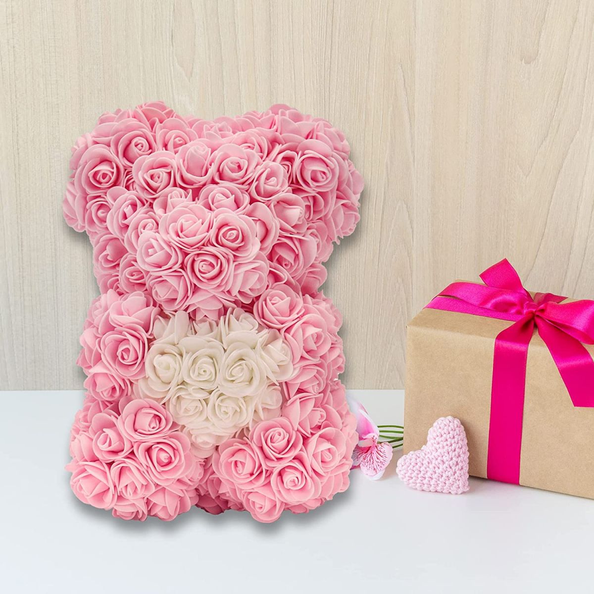 Gift bear of roses 25cm