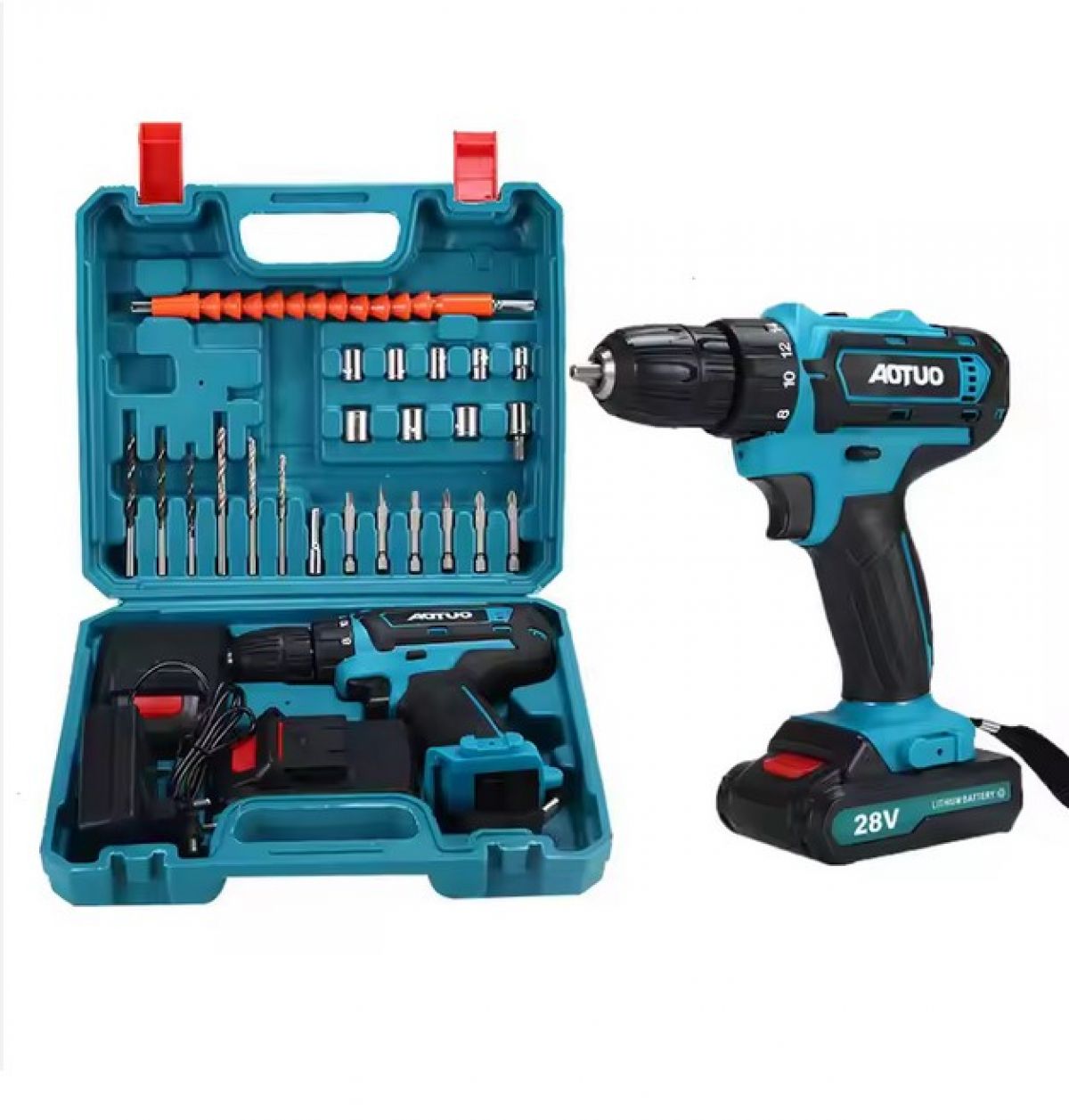 Cordless Drill Driver Enast 28V (with 2 Batteries)