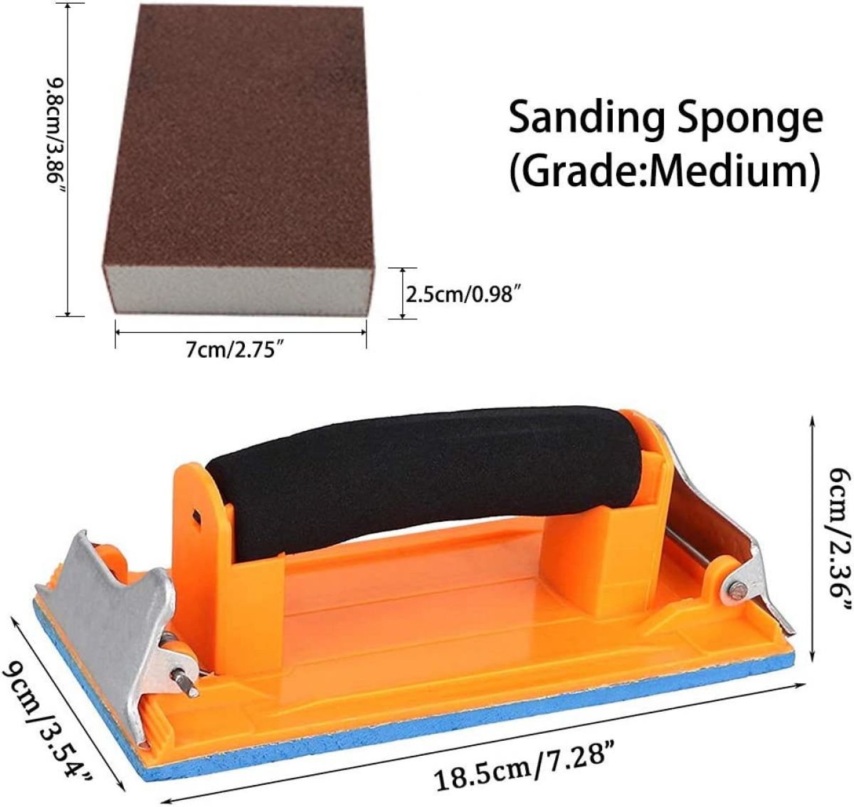 Sandpaper holder + Sanding sponge + sandpaper 56 pcs