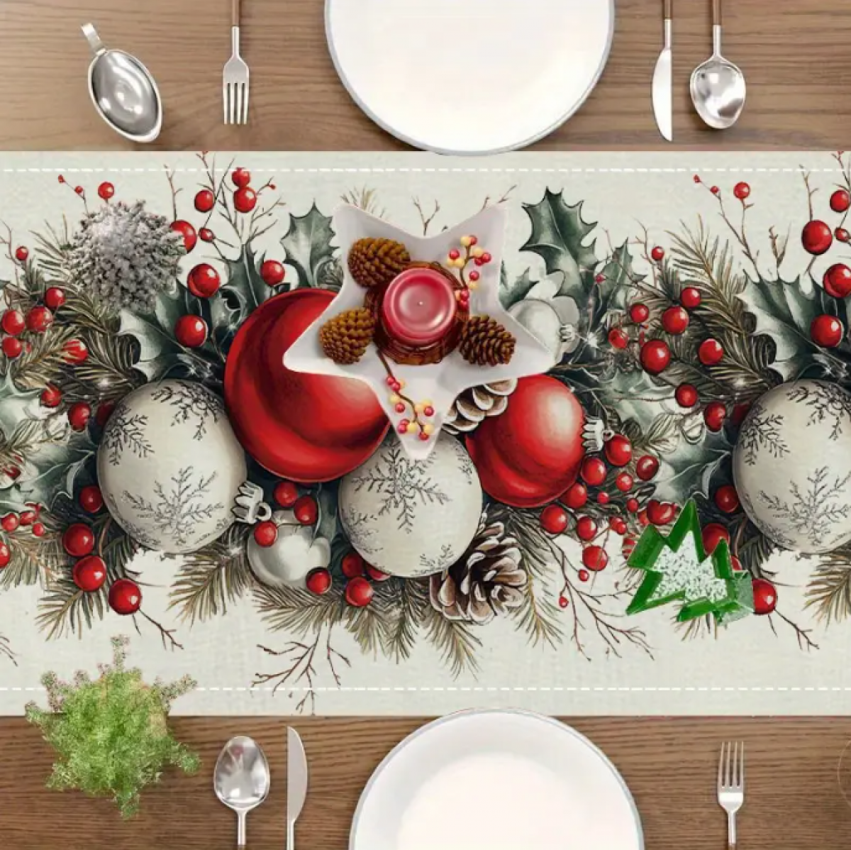 Christmas Tablecloth (33x183 cm)