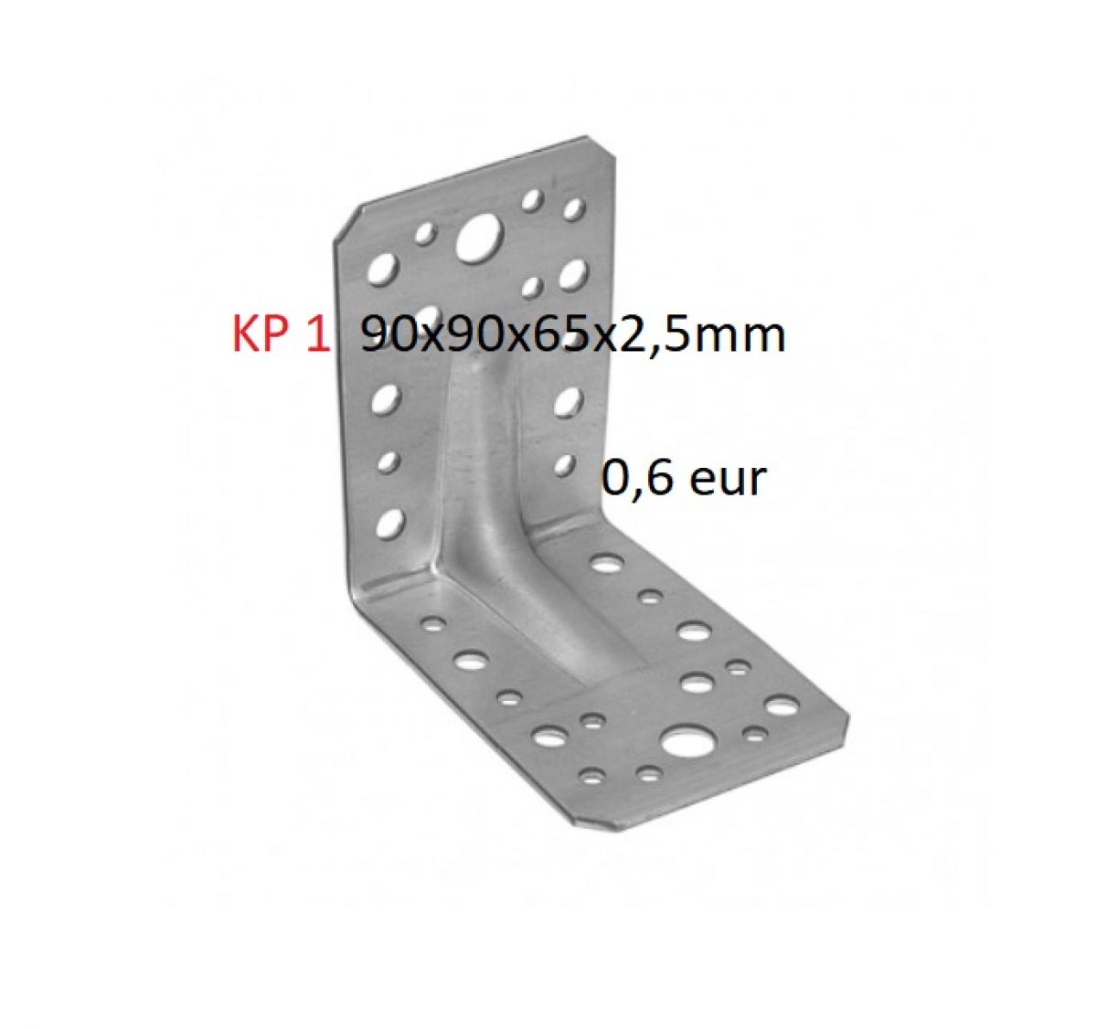 KP1 - Reinforced angle bracket 90x90x65x2,5 mm
