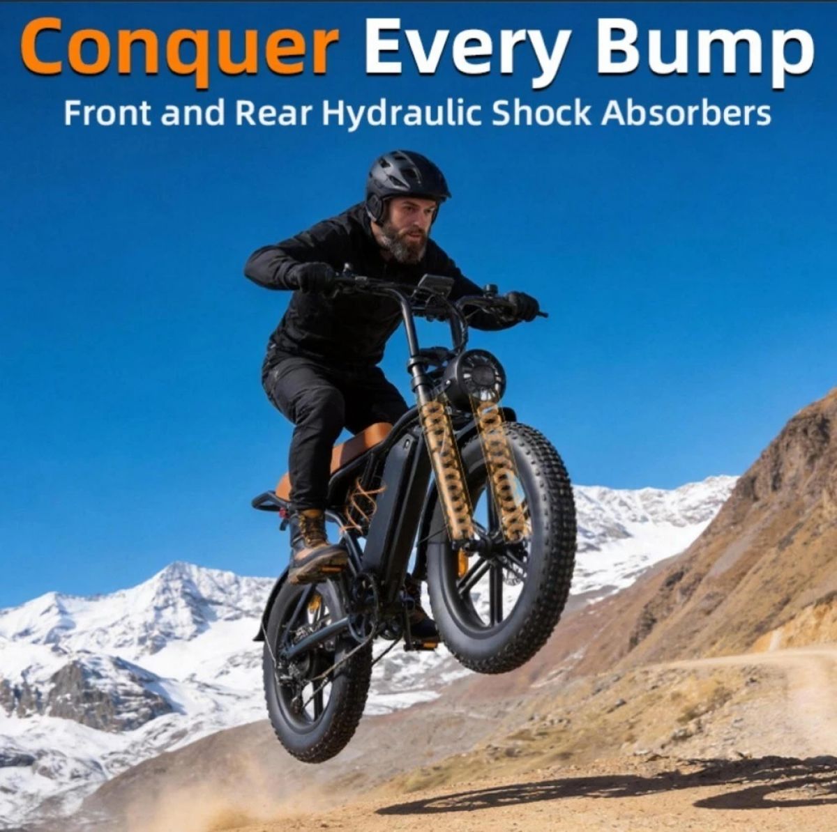 2026 20" E-Bike 250W 48V E-Mountain Bike 45km/h Offroad Moped Electric Motorcycle