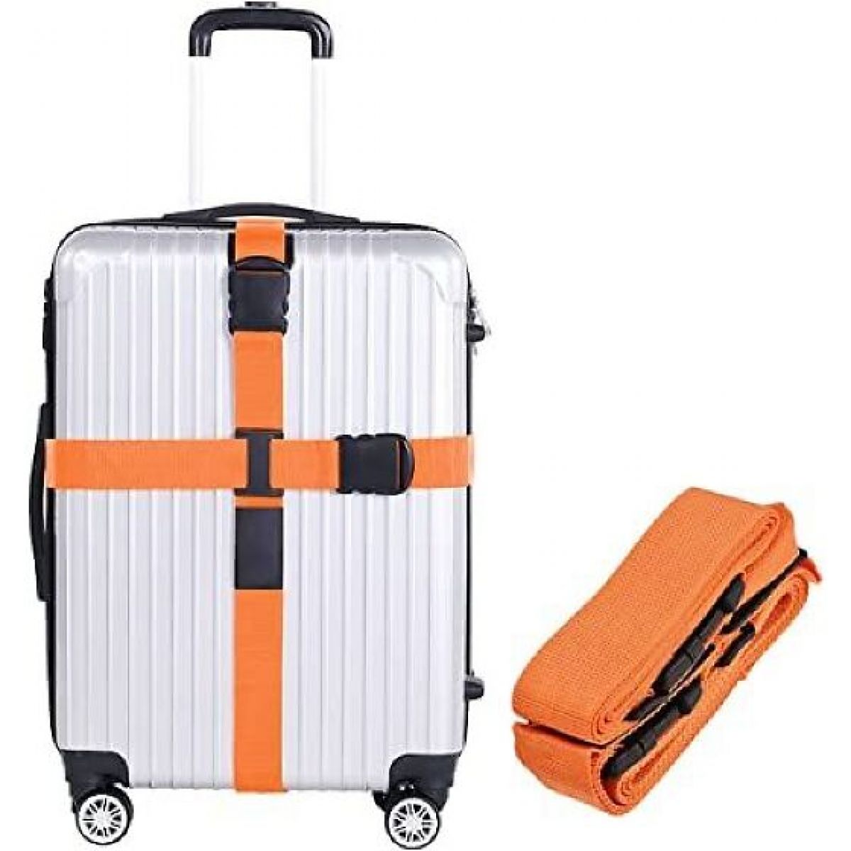Luggage strap for a suitcase