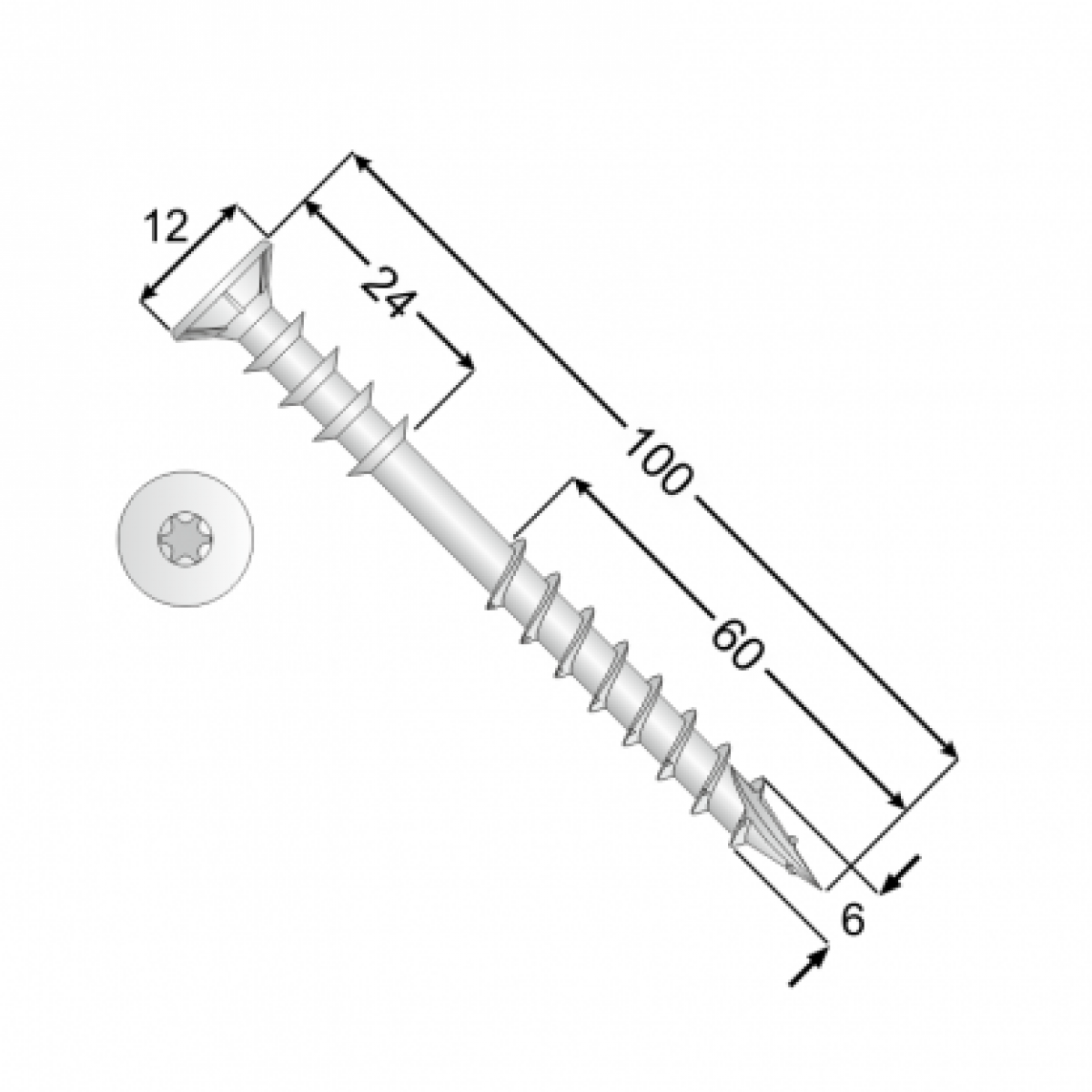 Distance screw