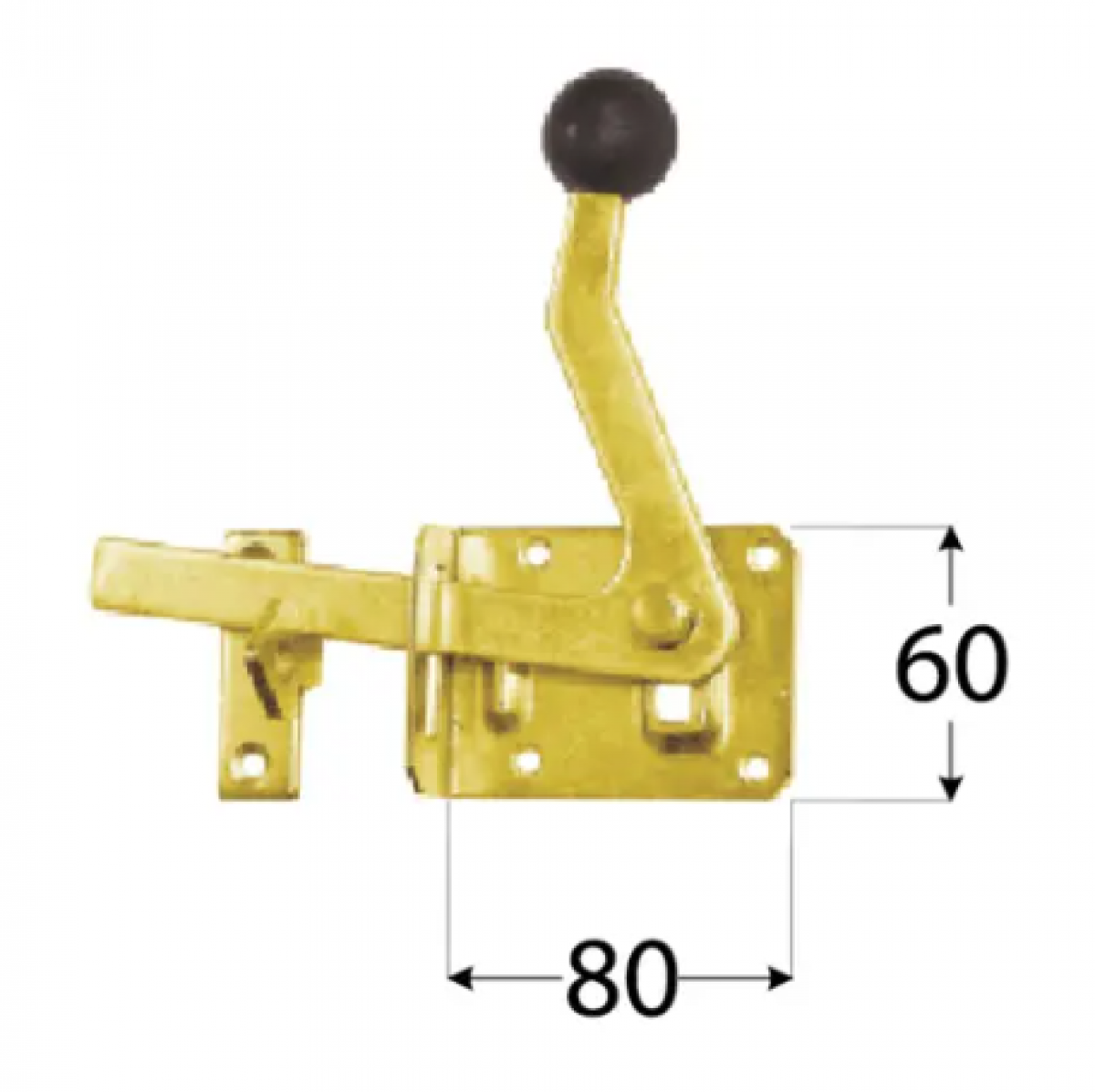 WOG 80 Door Latch (80x60mm)