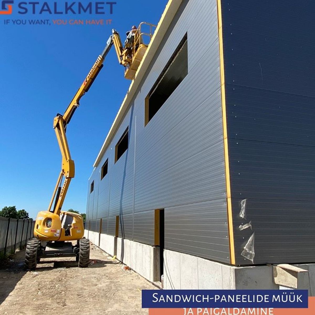 Manufacture and installation of sandwich panels for industrial