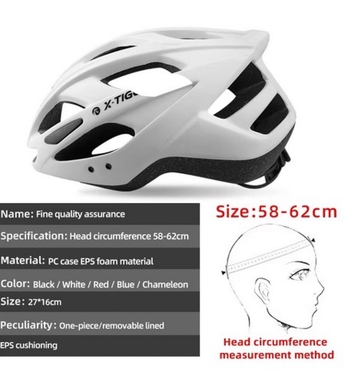 Bicycle Helmet with LED Light