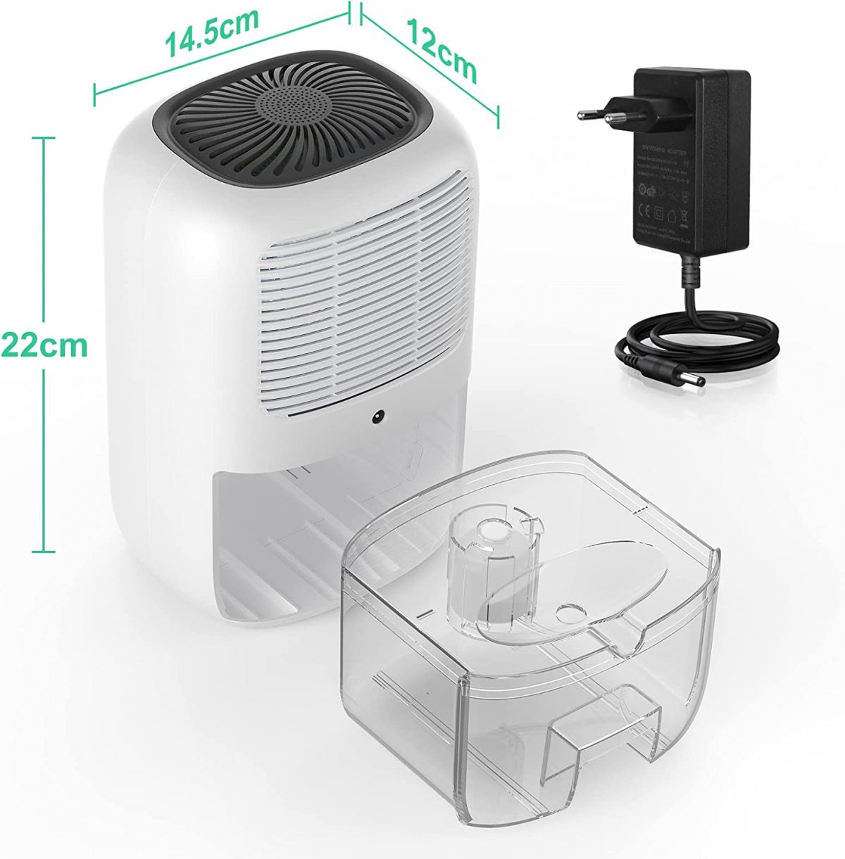 Air dryer portable HAMIIS, white, 800 ml