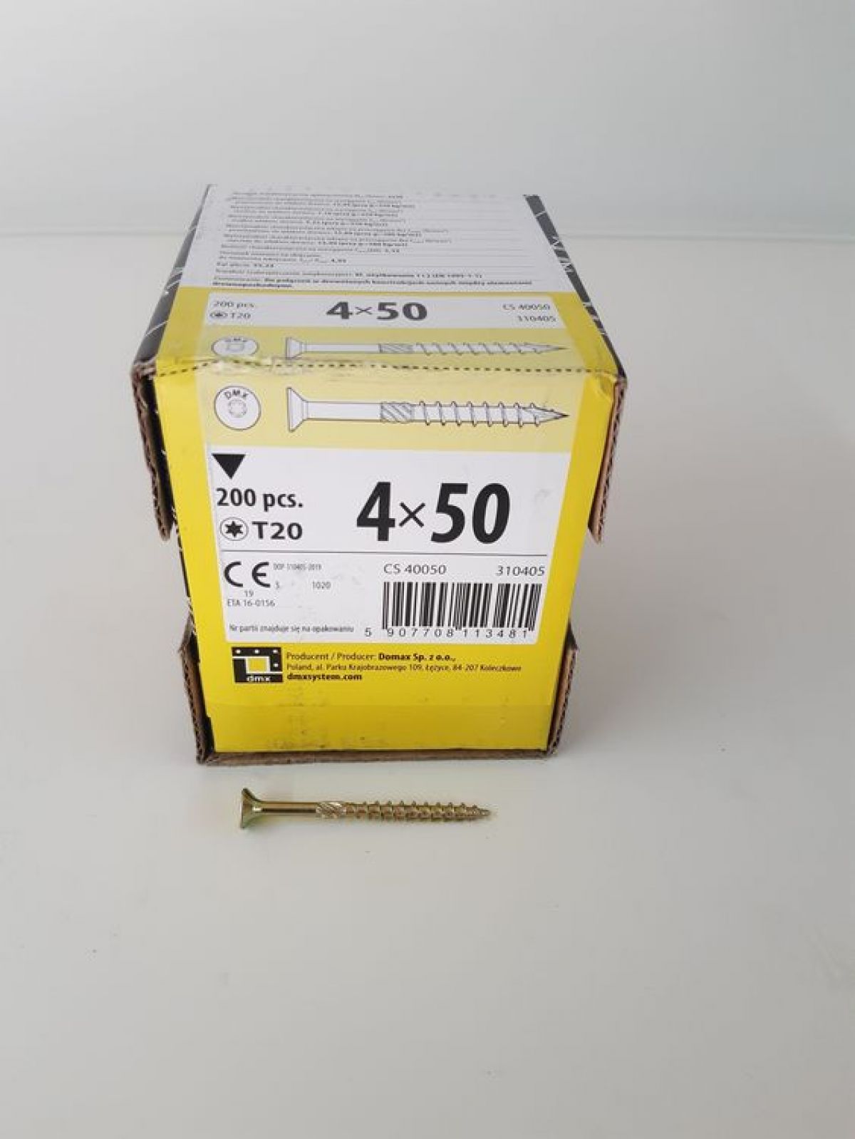 Construction screw with flat head 4x30 200pcs/pack 