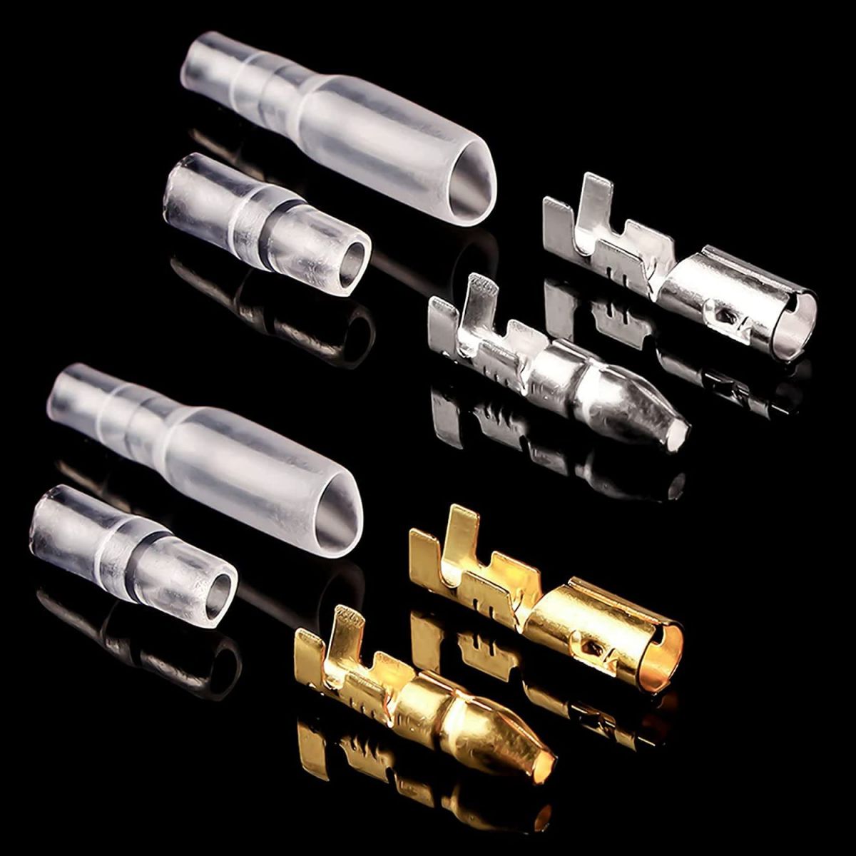 Set of round connectors for wires