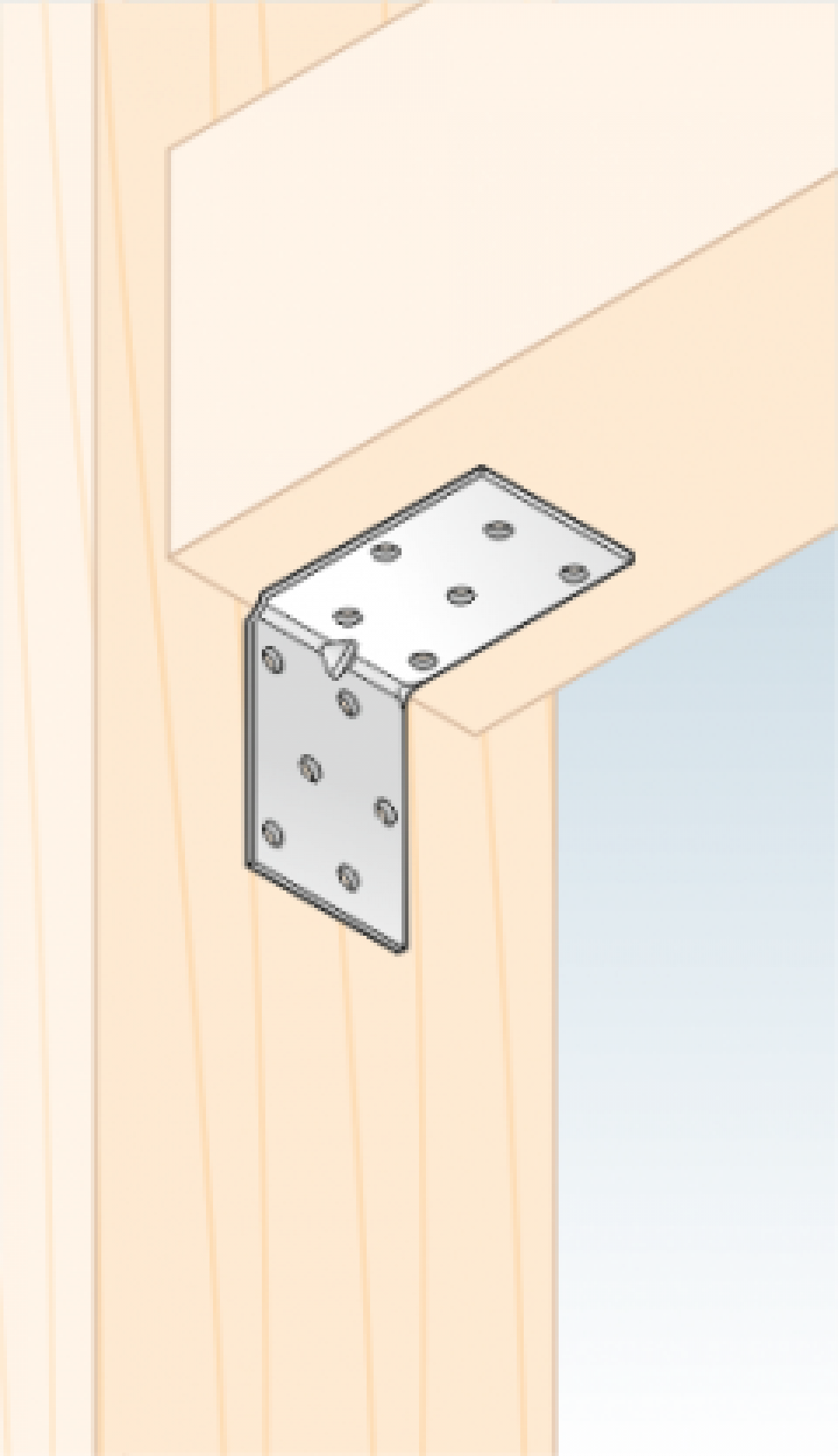 KMP – reinforced perforated angle bracket (1,5 mm)
