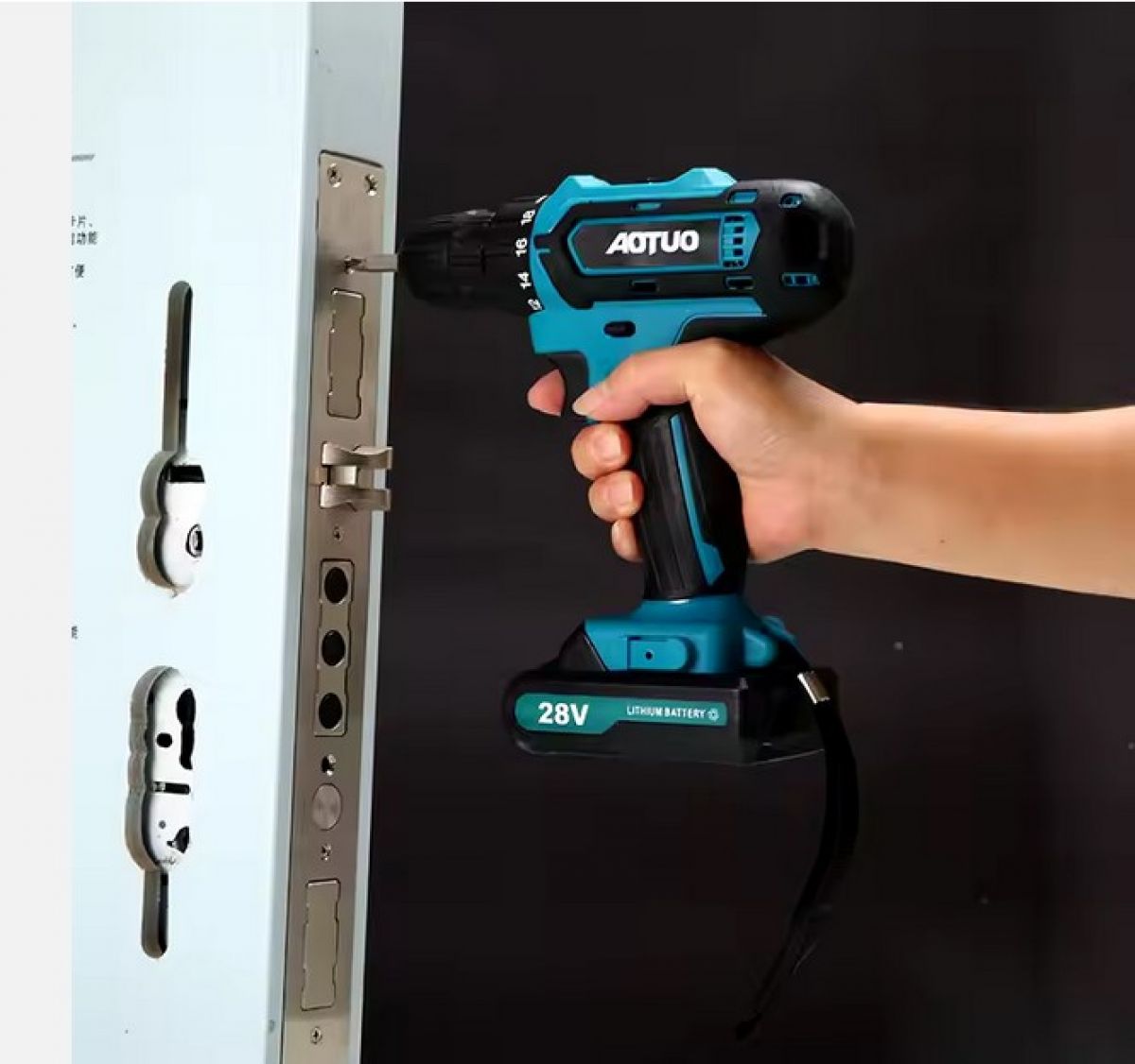 Cordless Drill Driver Enast 28V (with 2 Batteries)