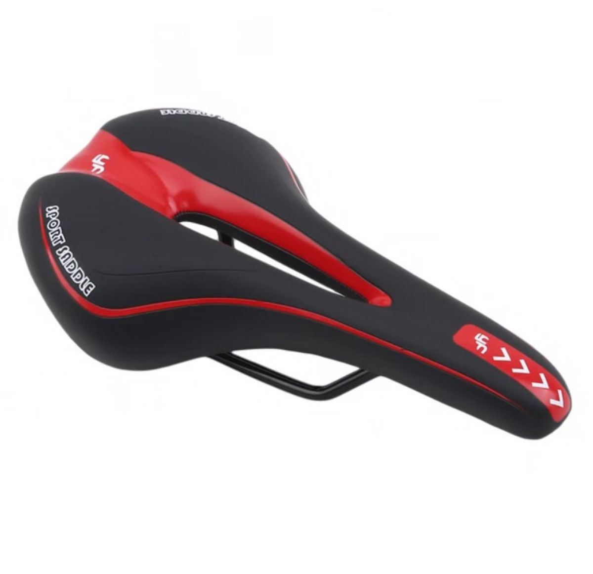 Bicycle saddle, red, 275 x 150 mm