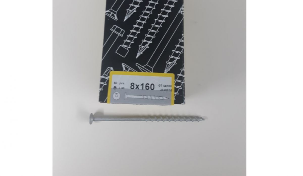 Kergbetoonikruvi 8x160 ( 50tk/pakk )