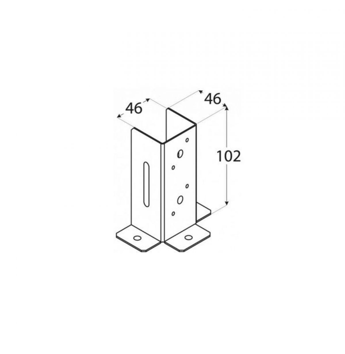 Avatud betoonihark PSP45DX 46×100×1,5 mm DOMAX
