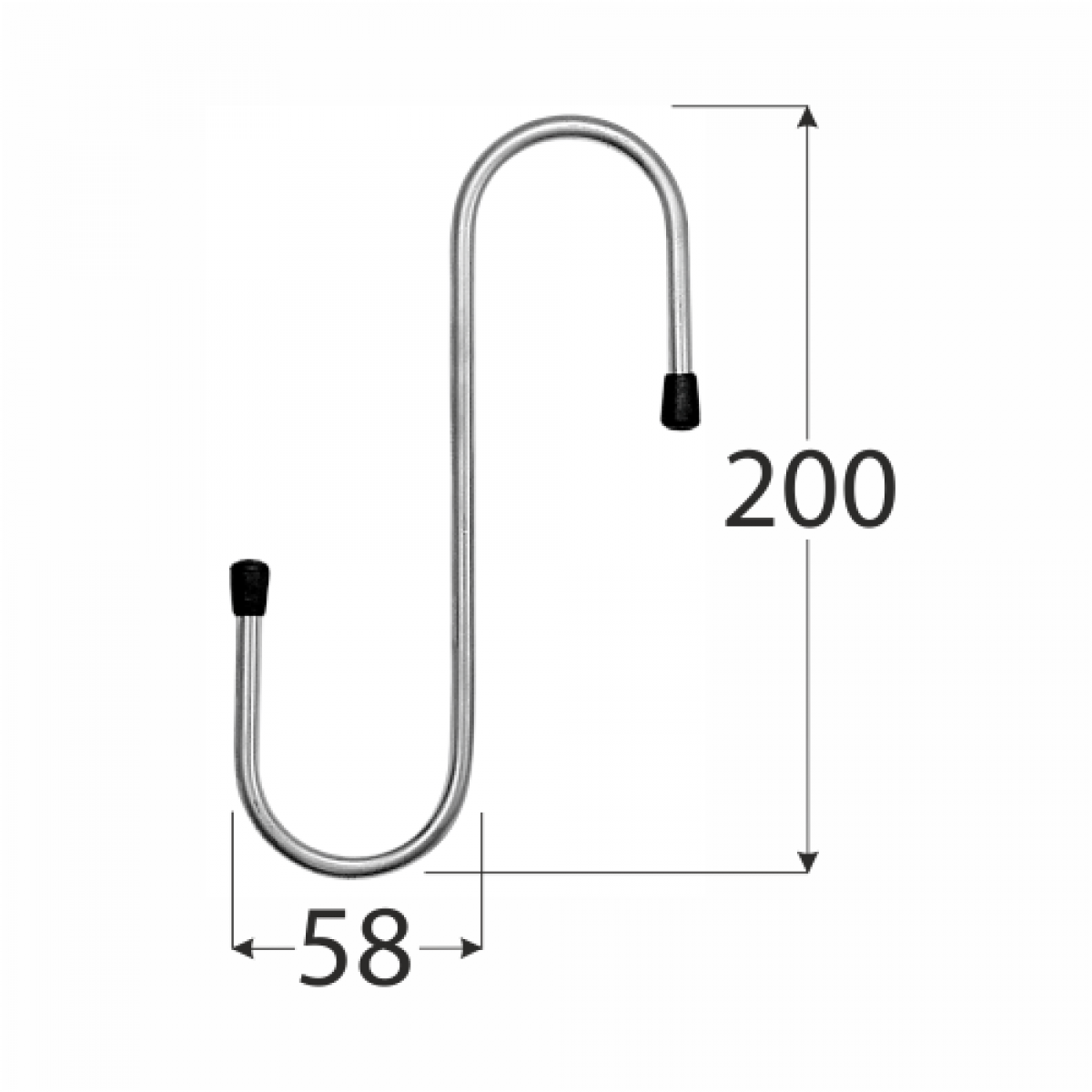 HDS 200 Hook – Type S 200×58 mm